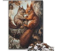 Squirrel 2000 Piece Jigsaw Puzzles for Teenagers, Stress Reliever Staycation Kill Time with Matching Poster And Trivia Sheet (70x100cm)