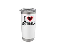 Squirrel Acorn Heart I Love Squirrels Stainless Steel Insulated Tumbler