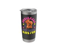 Squirrel Acorn Squirrels Just Wanna Have Fun Stainless Steel Insulated Tumbler