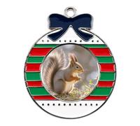 Squirrel Animal Alloy Christmas Pendants Charm Xmas Hanging Crafts Ornaments Funny Holiday Charms for Keychain Home Decoration Xmas Party Favor Festival Supplies