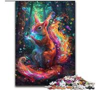 Squirrel Art 1000 Piece Jigsaw Puzzles for Teenagers, Family Fun Games Fun at Home Activities, Birthday Present, Travel Gifts (50x75cm)