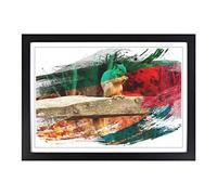 Squirrel Autumn Forest V2 Framed Print | A2 Black Framed Wall Art | Ready to Hang | Modern Animal Picture | Living Room Bedroom Lounge Office