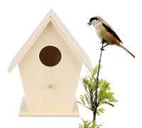 Squirrel Baffle Bird House Box Box Wooden Bird House Dox Other (Khaki, One Size)