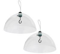 Squirrel Baffle Dome Adjustable Hook Bird Feeder Hanging Guard (Pack of 2)