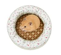 Squirrel Bed, Round Universal Natural Breathable Summer Straw Hamster Mat - for Hedgehog Cage, Squirrel, Chinchillas, Rest