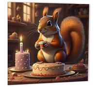 Squirrel Birthday Card Cute Squirrel Cards 145 x 145mm
