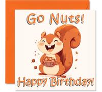 Squirrel Birthday Cards, Animal Puns