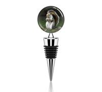 Squirrel Bottle Stoppers Decorative Red Wine Bottle Stopper Zinc Alloy Silicone Wines and Beverage Cute Bottle Stoppers for Gifts Bar Holiday Party Wedding Bottles Stopper