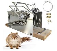 Squirrel Cage Indoor Outdoor - Medium Stainless Steel Frame for Black and Grey Squirrels for Backyards, Patios, and Gardens