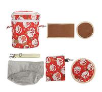 Squirrel Carrier Bag Durable Bite Travel Pack for Small Pets Sugar Gliders Chinchillas Hamsters Hedgehogs Light Dark Jean Fortune Cat 17cm 15.5cm 818g (gato afortunado)