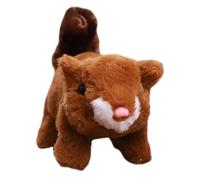 Squirrel Cat Toy - Plush Squeaky Cat Toys - Vivid Interactive Cats Toy, Cat Plush Toys, Electric Simulated Pet Supplies for Home, Indoor Cat