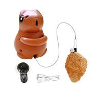 Squirrel Cat Toy - Rechargeable Interactive Hanging | Automatic Lifting Squirrel Shape with Bell | For Wall Door Home Balcony Bedroom Living Room | Enrichment Accessories Kittens