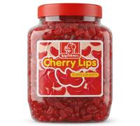 Squirrel Cherry Lips Floral Gums, 2.25kg Resealable Jar | Traditional Fruity Chewy Sweets | Bulk Catering Size for Sharing, Sweet Tables and Parties