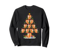 Squirrel Christmas Tree Lights Decor Funny Cute Animals Xmas Sweatshirt