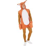 Squirrel Costume Man Woman Halloween Fancy Dress Outfit Carnival Chipmunk Animal
