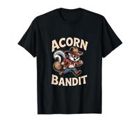 Squirrel Cowboy Acorn Bandit Fun T-Shirt