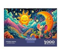 Squirrel Cozy Scene 1000 Piece Jigsaw Puzzle for Kids Educational Games Gift Giving 52x38cm/1000pcs