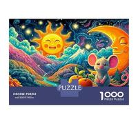 Squirrel Cozy Scene Puzzle 1000 Pieces, Whimsical Challenge Toy Jigsaw Puzzles for Adults And Kids Age 14 Years Up 70x50cm/1000pcs