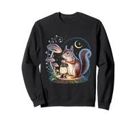Squirrel Cute Flowers Cottagecore Fairycore Sweatshirt