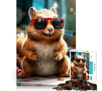 Squirrel Cute Squirrels 1000 Pieces Jigsaw Puzzles for Teenagers Brain Skill Leisure Time Exact Edge Thoughtful Gift 50x75cm