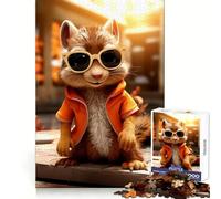 Squirrel Cute Squirrels Adults Puzzles 1000 Piece Jigsaws Brain Teaser Home Pastime Image Assembly Memorable Gift 38x52cm