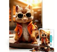 Squirrel Cute Squirrels Jigsaw Puzzles 1000 Pieces for Teenagers Mind Skill Toy Casual Fun Design Assembly Stylish Gift 38x26cm
