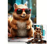 Squirrel Cute Squirrels Jigsaw Puzzles for Adults 1000 Pieces Mental Logic Toy Gentle Relax Firm Cut Santa Wish List 38x52cm