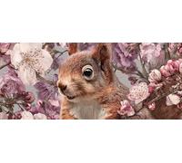 Squirrel Diamond Pinting Animal Diamond Art Kits Adults, Crystal Gem Art 5D DIY Round Full Drill Crystal Rhinestone Embroidery Cross Stitch Hobbies for Adults Women, Home Decor 30*60CM -hjw2604W7