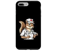 Squirrel Doctor Stethoscope Squirrel Nurse Medical Squirrel Case for iPhone 7 Plus/8 Plus
