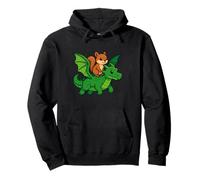 Squirrel Dragon Riding Zoo Day Animal Lover Boys Girls Kids Pullover Hoodie