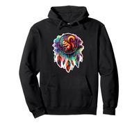 Squirrel Dreamcatcher Floral Spiritual Boho Style Art Pullover Hoodie