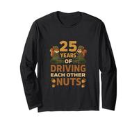 Squirrel Duo 25 Year Joke Nuts Funny Design Long Sleeve T-Shirt