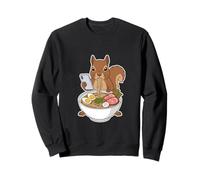 Squirrel Eating Ramen Noodles Scrolling Phone Sweatshirt