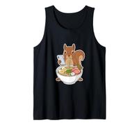 Squirrel Eating Ramen Noodles Scrolling Phone Tank Top