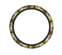 Squirrel Eats Nuts Printed Steering Wheel Cover Elastic Stretch Car Wheel Wrap Breathable Non-Slip Steering Wheel Protector for Car Truck SUV