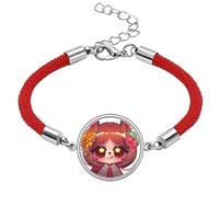 Squirrel en Chain Flower Lucky Red String Bracelet Rope Bracelet Handmade