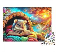 Squirrel Fairytale Forest 1000 Piece Jigsaw Puzzle Jigsaw Puzzle for Adults Night Reading Relaxing Home Gift 52x38cm/1000pcs