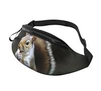 Squirrel Fanny Pack for Women Men Fashion Waist Pack Adjustable Belt Bag for Workout Running Travelling Casual Waist Bag