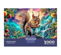 Squirrel Fantasy 1000 Pc Sturdy Cardboard Classic Jigsaw Puzzle Fantasy Forest for Adults & Kids 12+, Stress Relief Puzzle, Decompression & Wall Decor, Ultimate Relaxation Gift 70x50cm/1000pcs