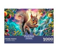 Squirrel Fantasy 1000 Piece Jigsaw Puzzles Birthday Gifts Couple Art Challenge High Difficulty for Adults And Kids 38x26cm/1000pcs