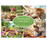 Squirrel fashion in nature. Cute squirrels on a trendy mission UK-Version (Wall Calendar 2026 DIN A3 Landscape), CALVENDO 12 Month Wall Calendar
