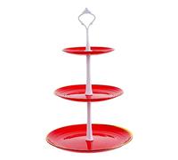 Squirrel Feeder European Three Layer Tray Cake Stand Layered Tray Functional Bird Feeder (B, One Size)