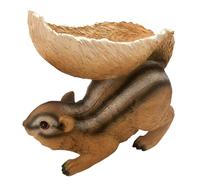 Squirrel Feeder - Resin Outdoor Ornament for Home Gardening Decor, Attract Wildlife to Your Garden