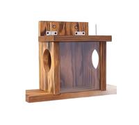 Squirrel Feeder, Wall-Mounted Durable Safety Outdoor Courtyard Bird House, Hanging Pet Dining Table & Hamster Nest
