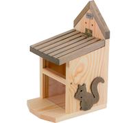Squirrel Feeding Station Feeding House Den With Plexiglass Panel 14×17×29 Cm