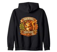 Squirrel Field Guide Nut Locator Forest Dweller Wildlife Na Zip Hoodie