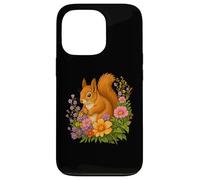 Squirrel Flower Floral Cute Squirrels Lover Case for iPhone 13 Pro