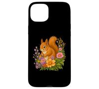 Squirrel Flower Floral Cute Squirrels Lover Case for iPhone 15 Plus