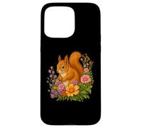 Squirrel Flower Floral Cute Squirrels Lover Case for iPhone 15 Pro Max