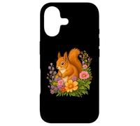 Squirrel Flower Floral Cute Squirrels Lover Case for iPhone 17